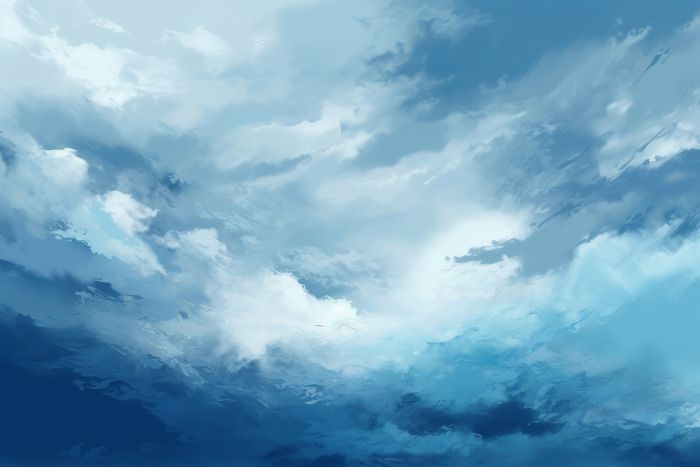 تصویر آسمان آبی فانتزی